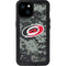 NHL Carolina Hurricanes Camo iPhone 15 Plus Waterproof Case